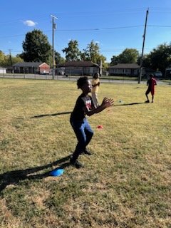 Preparing to catch a ball